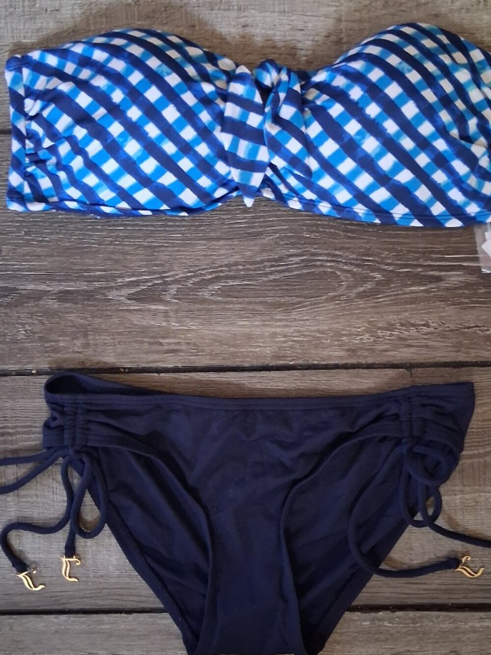 New Tommy Bahama Medium Top Bikini Juicy Couture Small Bottom Swimsuit